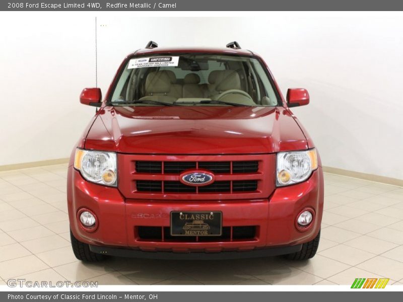 Redfire Metallic / Camel 2008 Ford Escape Limited 4WD