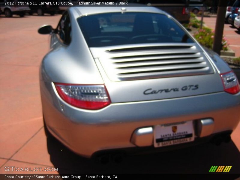 Platinum Silver Metallic / Black 2012 Porsche 911 Carrera GTS Coupe