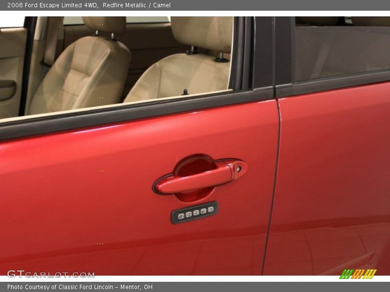 Redfire Metallic / Camel 2008 Ford Escape Limited 4WD
