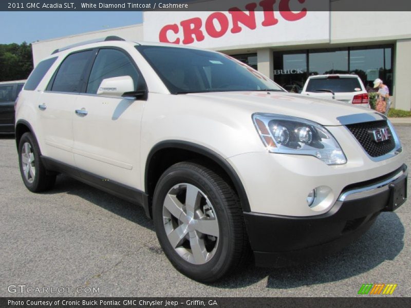 White Diamond Tintcoat / Cashmere 2011 GMC Acadia SLT