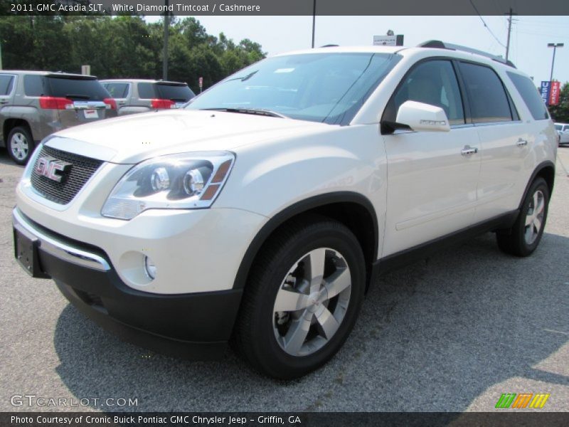 White Diamond Tintcoat / Cashmere 2011 GMC Acadia SLT