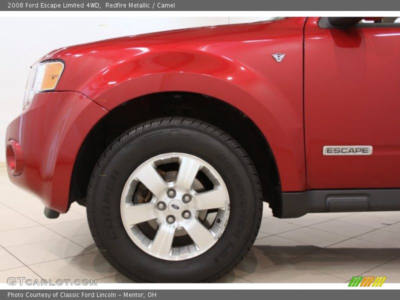 Redfire Metallic / Camel 2008 Ford Escape Limited 4WD