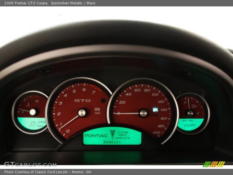 Quicksilver Metallic / Black 2006 Pontiac GTO Coupe