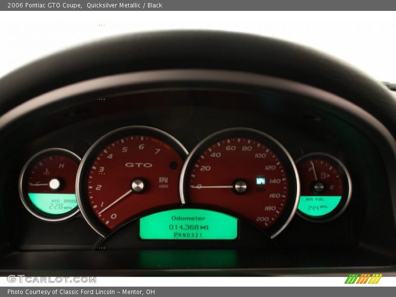 Quicksilver Metallic / Black 2006 Pontiac GTO Coupe