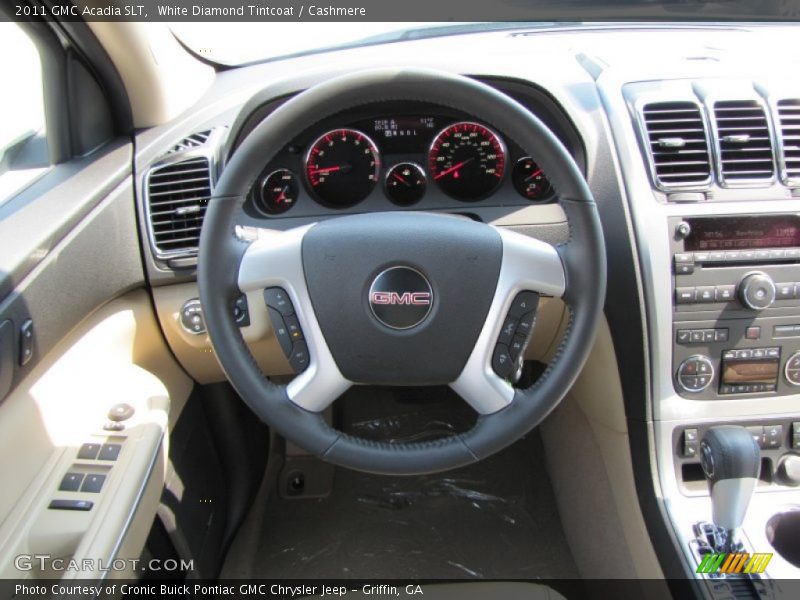 White Diamond Tintcoat / Cashmere 2011 GMC Acadia SLT