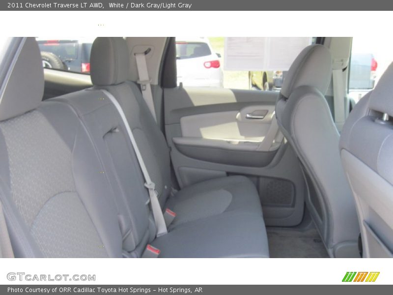 White / Dark Gray/Light Gray 2011 Chevrolet Traverse LT AWD