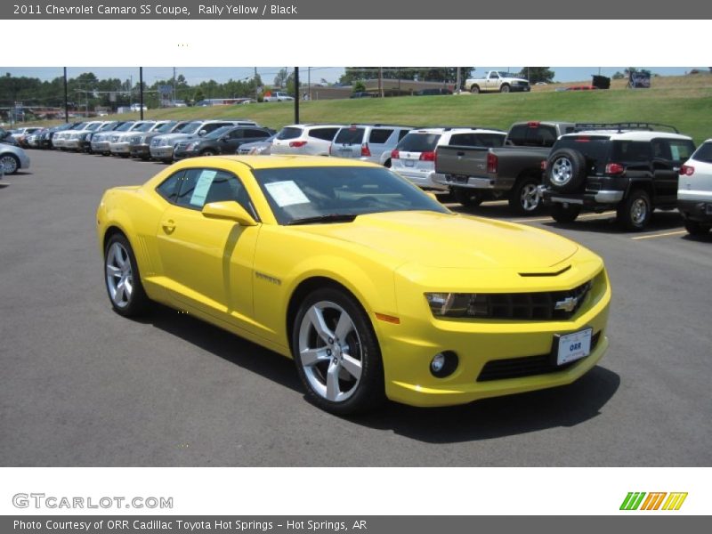 Rally Yellow / Black 2011 Chevrolet Camaro SS Coupe