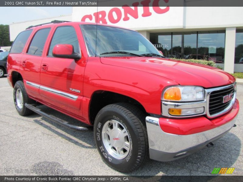Fire Red / Neutral Tan/Shale 2001 GMC Yukon SLT