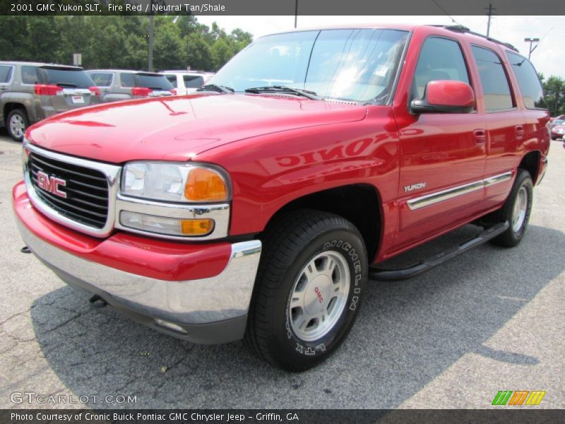 Fire Red / Neutral Tan/Shale 2001 GMC Yukon SLT