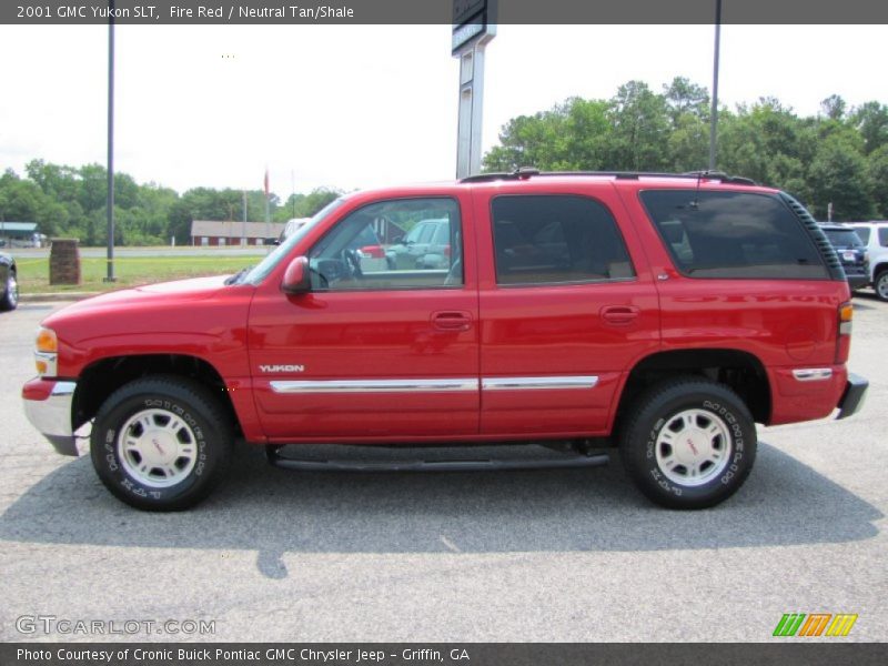 Fire Red / Neutral Tan/Shale 2001 GMC Yukon SLT