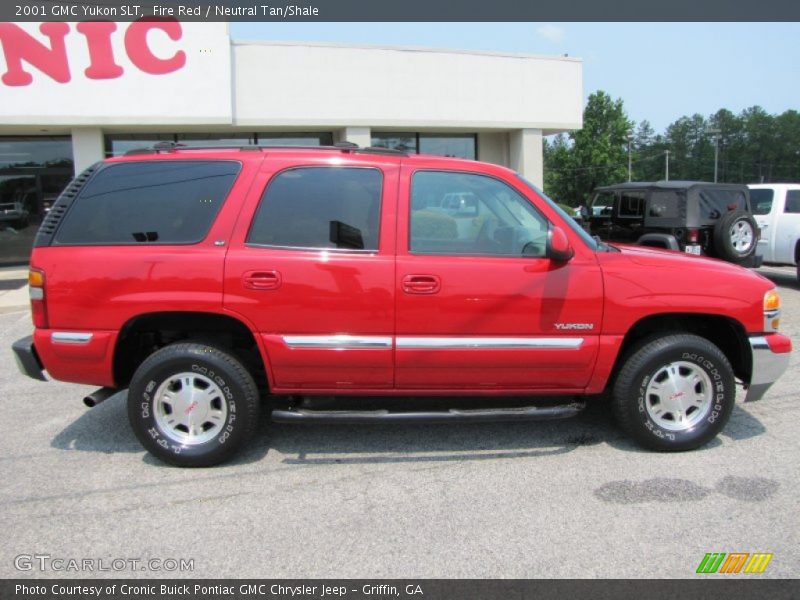 Fire Red / Neutral Tan/Shale 2001 GMC Yukon SLT