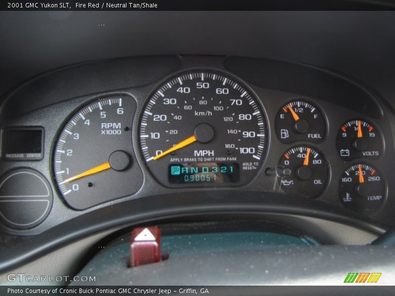 Fire Red / Neutral Tan/Shale 2001 GMC Yukon SLT