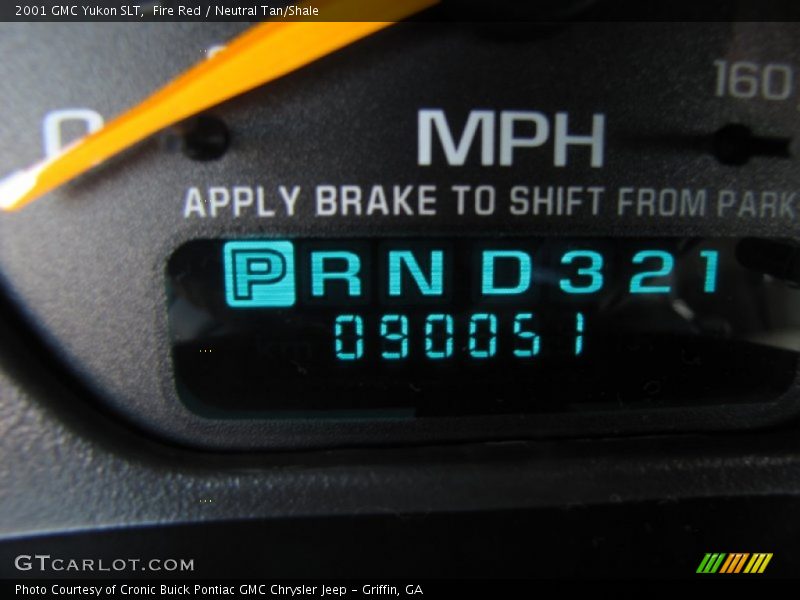 Fire Red / Neutral Tan/Shale 2001 GMC Yukon SLT