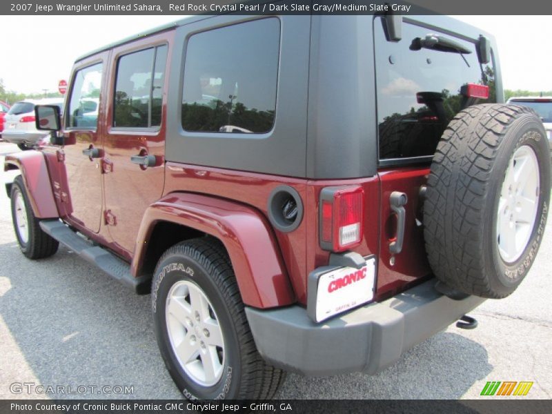 Red Rock Crystal Pearl / Dark Slate Gray/Medium Slate Gray 2007 Jeep Wrangler Unlimited Sahara