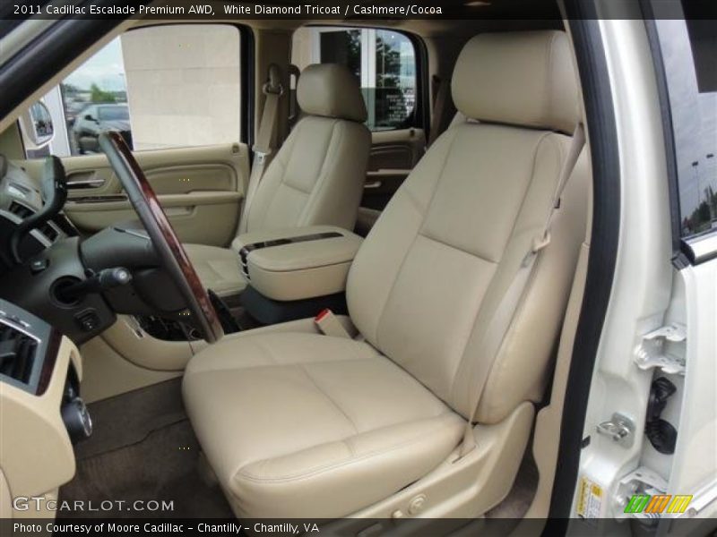 White Diamond Tricoat / Cashmere/Cocoa 2011 Cadillac Escalade Premium AWD