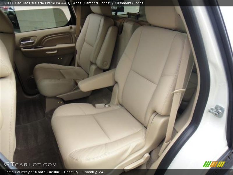 White Diamond Tricoat / Cashmere/Cocoa 2011 Cadillac Escalade Premium AWD