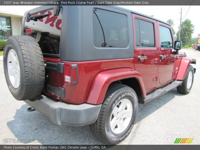 Red Rock Crystal Pearl / Dark Slate Gray/Medium Slate Gray 2007 Jeep Wrangler Unlimited Sahara
