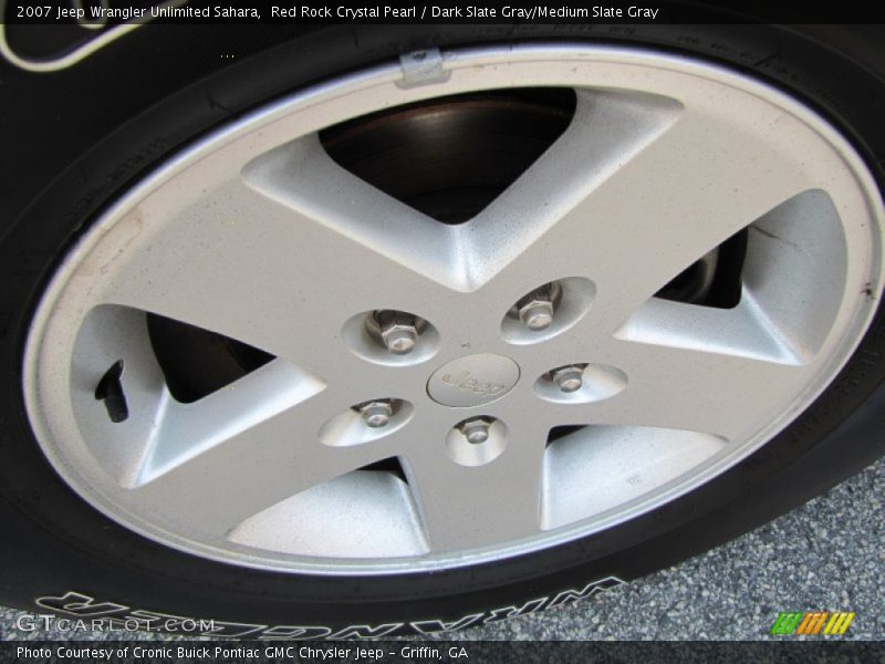 Red Rock Crystal Pearl / Dark Slate Gray/Medium Slate Gray 2007 Jeep Wrangler Unlimited Sahara