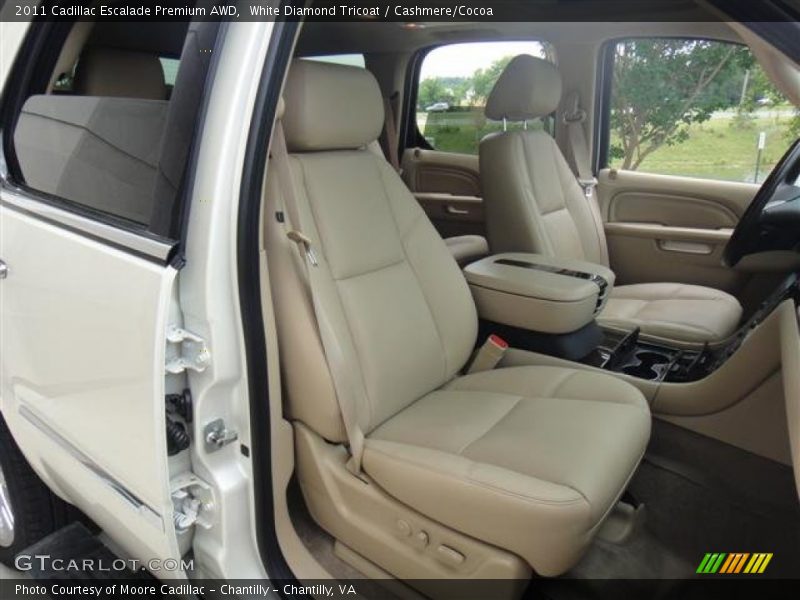 White Diamond Tricoat / Cashmere/Cocoa 2011 Cadillac Escalade Premium AWD