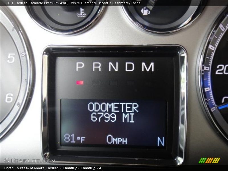 White Diamond Tricoat / Cashmere/Cocoa 2011 Cadillac Escalade Premium AWD