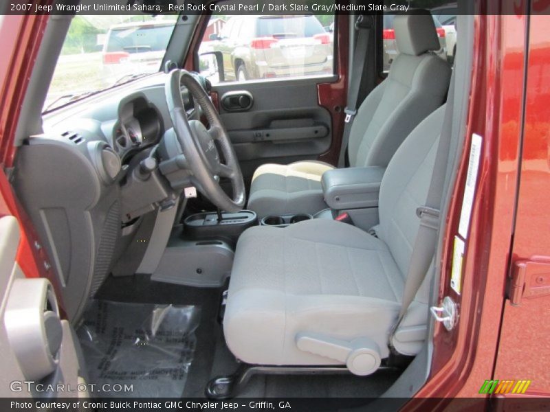 Red Rock Crystal Pearl / Dark Slate Gray/Medium Slate Gray 2007 Jeep Wrangler Unlimited Sahara
