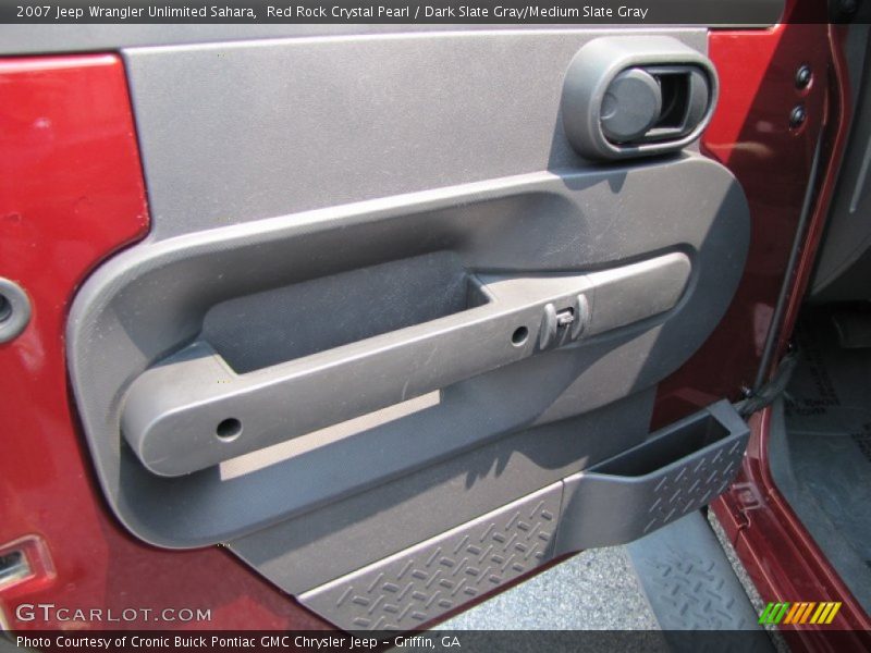 Red Rock Crystal Pearl / Dark Slate Gray/Medium Slate Gray 2007 Jeep Wrangler Unlimited Sahara