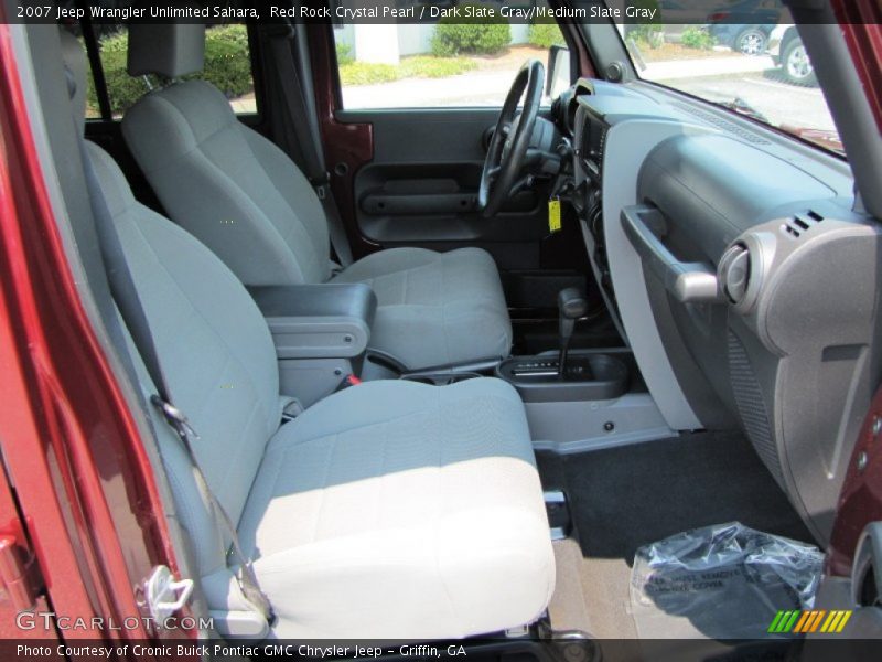 Red Rock Crystal Pearl / Dark Slate Gray/Medium Slate Gray 2007 Jeep Wrangler Unlimited Sahara