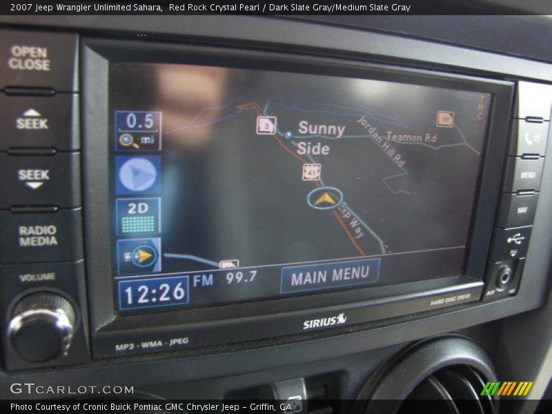 Red Rock Crystal Pearl / Dark Slate Gray/Medium Slate Gray 2007 Jeep Wrangler Unlimited Sahara