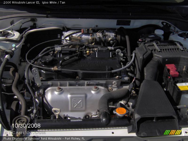 Igloo White / Tan 2006 Mitsubishi Lancer ES