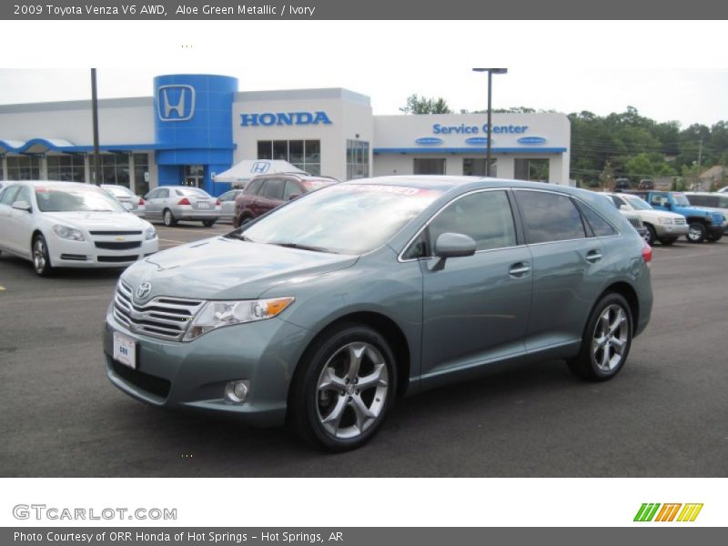 Aloe Green Metallic / Ivory 2009 Toyota Venza V6 AWD