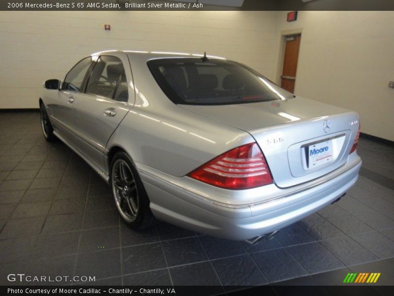 Brilliant Silver Metallic / Ash 2006 Mercedes-Benz S 65 AMG Sedan