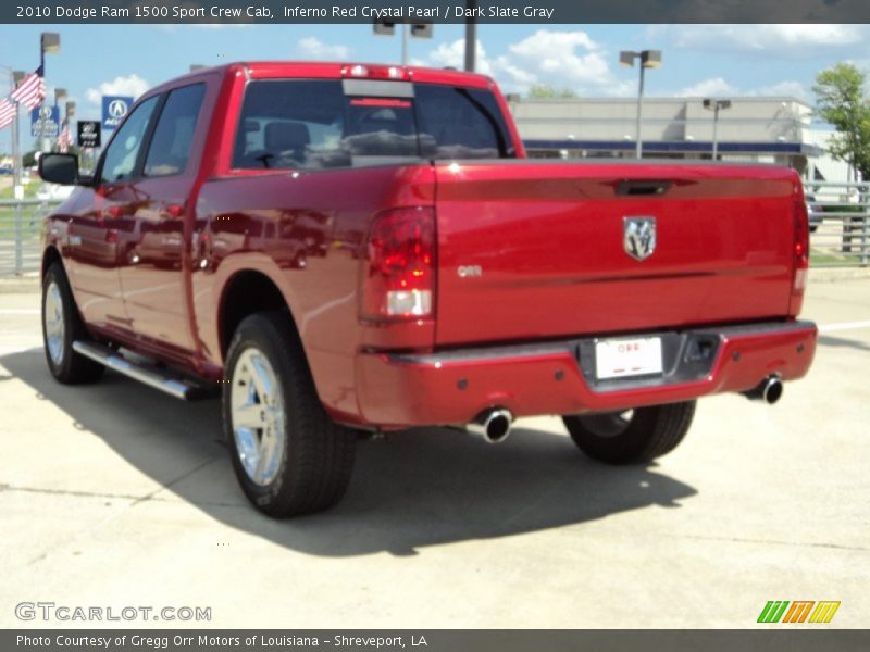 Inferno Red Crystal Pearl / Dark Slate Gray 2010 Dodge Ram 1500 Sport Crew Cab