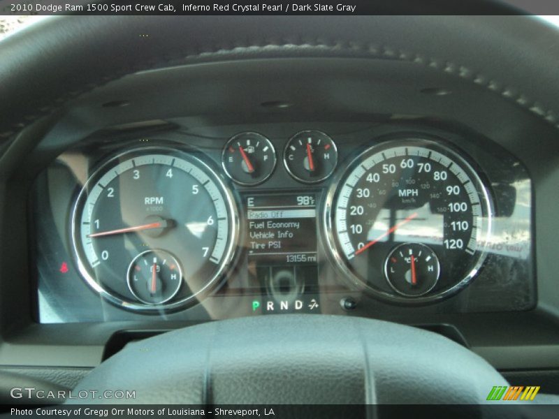 Inferno Red Crystal Pearl / Dark Slate Gray 2010 Dodge Ram 1500 Sport Crew Cab