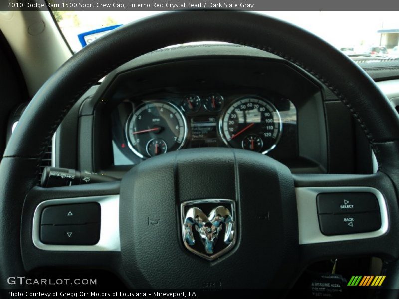 Inferno Red Crystal Pearl / Dark Slate Gray 2010 Dodge Ram 1500 Sport Crew Cab