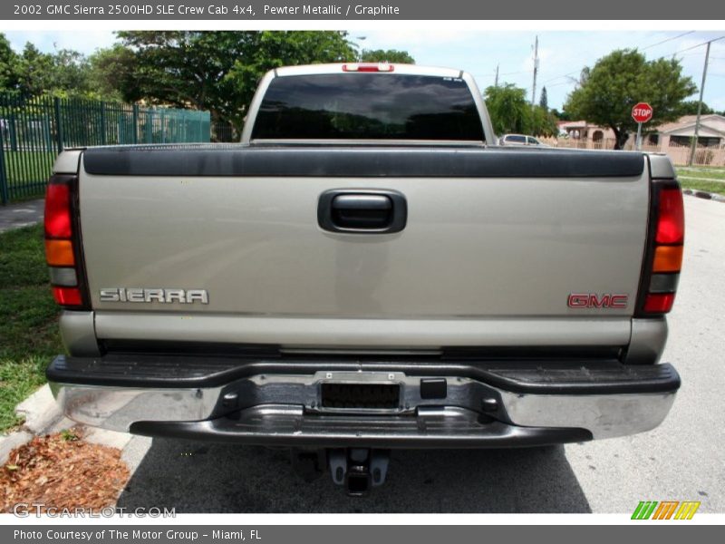 Pewter Metallic / Graphite 2002 GMC Sierra 2500HD SLE Crew Cab 4x4