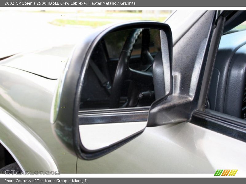 Pewter Metallic / Graphite 2002 GMC Sierra 2500HD SLE Crew Cab 4x4