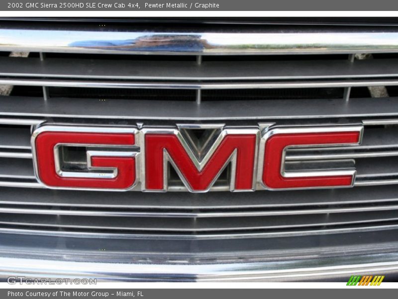 Pewter Metallic / Graphite 2002 GMC Sierra 2500HD SLE Crew Cab 4x4