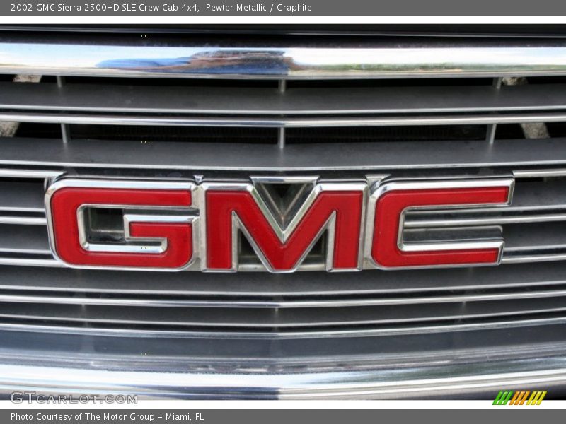 Pewter Metallic / Graphite 2002 GMC Sierra 2500HD SLE Crew Cab 4x4