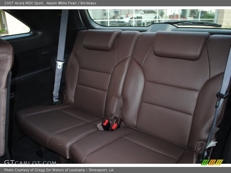 Aspen White Pearl / Bordeaux 2007 Acura MDX Sport