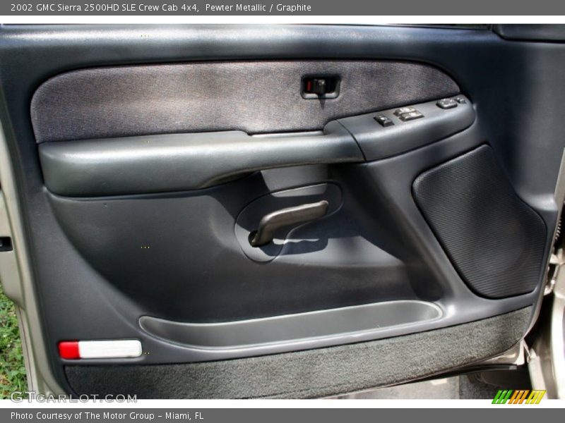 Pewter Metallic / Graphite 2002 GMC Sierra 2500HD SLE Crew Cab 4x4