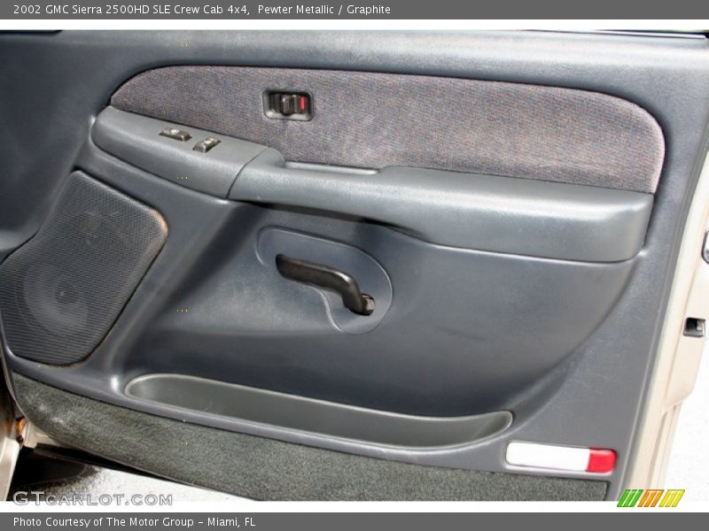 Pewter Metallic / Graphite 2002 GMC Sierra 2500HD SLE Crew Cab 4x4