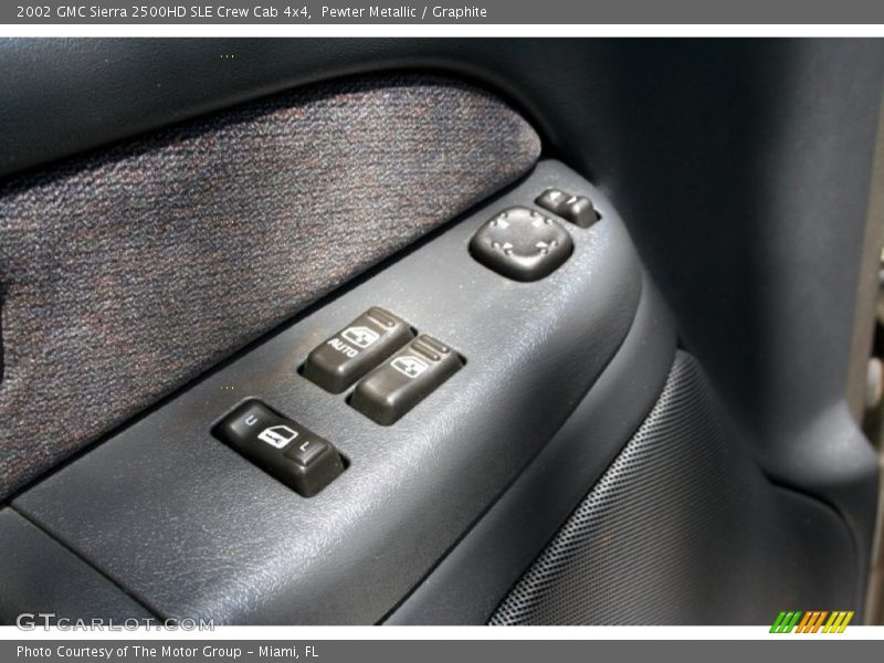 Pewter Metallic / Graphite 2002 GMC Sierra 2500HD SLE Crew Cab 4x4