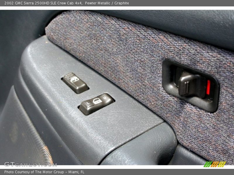 Pewter Metallic / Graphite 2002 GMC Sierra 2500HD SLE Crew Cab 4x4