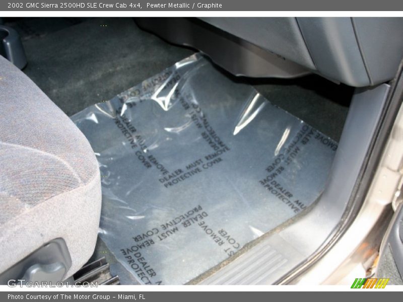 Pewter Metallic / Graphite 2002 GMC Sierra 2500HD SLE Crew Cab 4x4