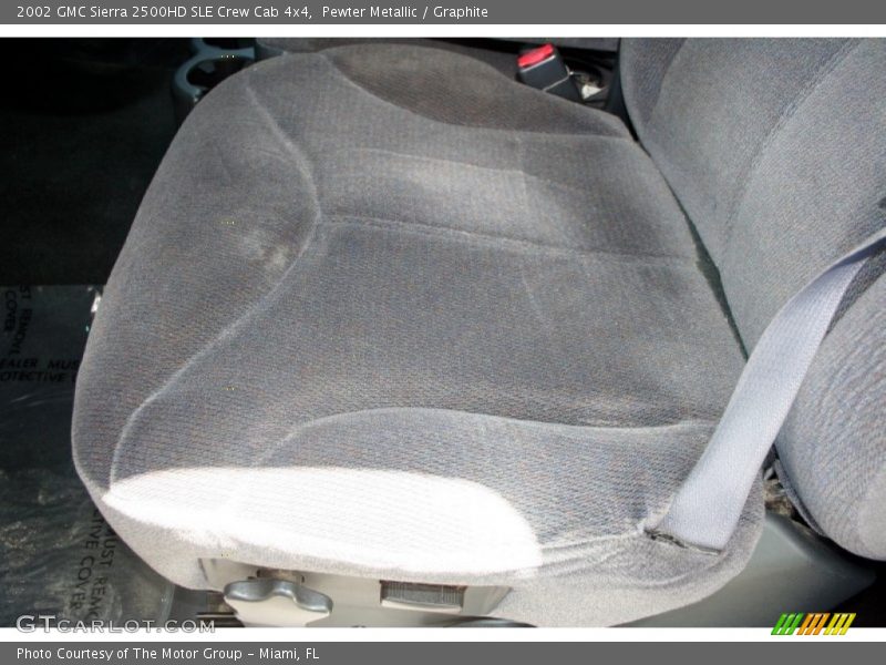 Pewter Metallic / Graphite 2002 GMC Sierra 2500HD SLE Crew Cab 4x4