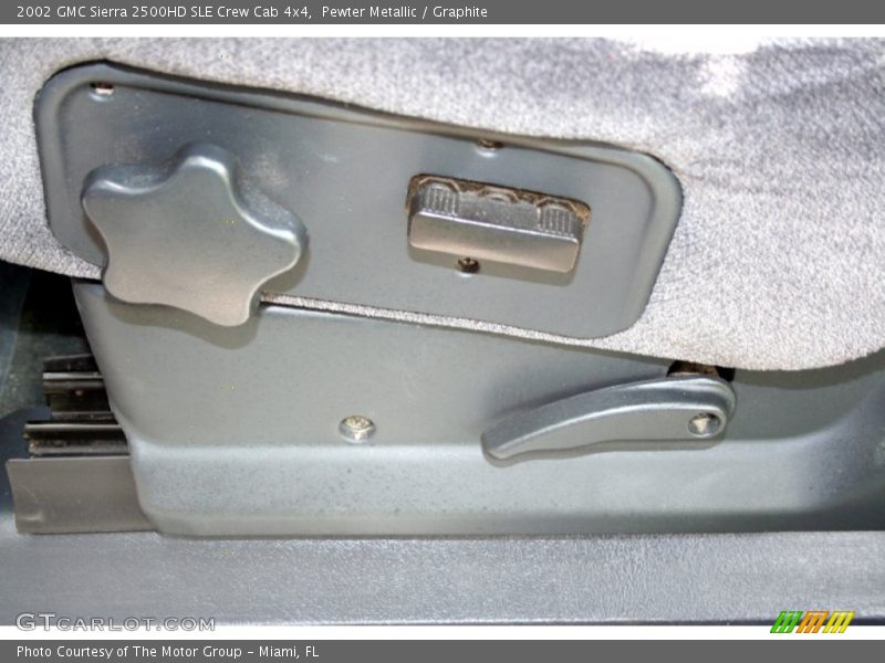 Pewter Metallic / Graphite 2002 GMC Sierra 2500HD SLE Crew Cab 4x4