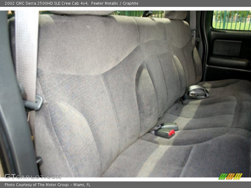 Pewter Metallic / Graphite 2002 GMC Sierra 2500HD SLE Crew Cab 4x4