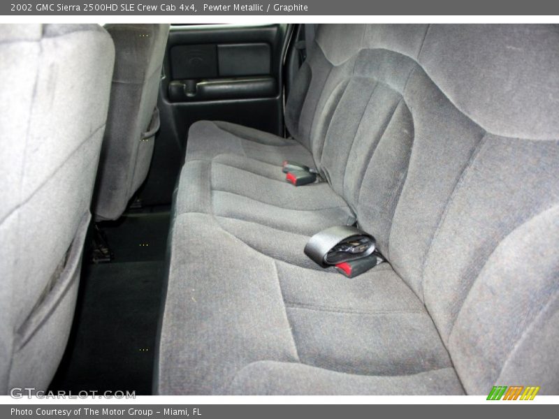 Pewter Metallic / Graphite 2002 GMC Sierra 2500HD SLE Crew Cab 4x4