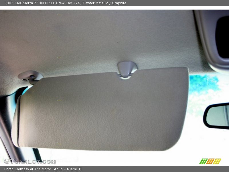 Pewter Metallic / Graphite 2002 GMC Sierra 2500HD SLE Crew Cab 4x4