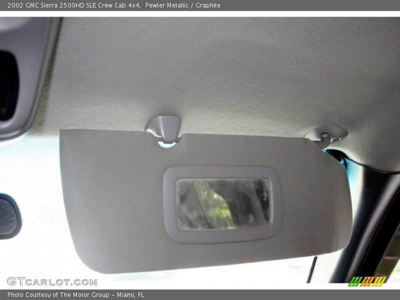 Pewter Metallic / Graphite 2002 GMC Sierra 2500HD SLE Crew Cab 4x4